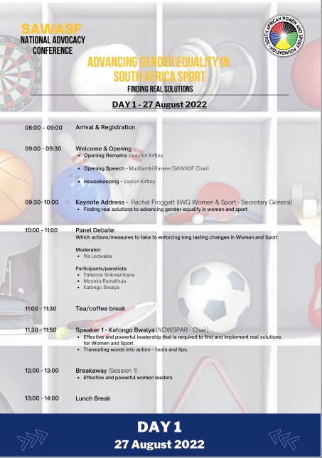 SAWASF National Advocacy Conference – Women Sport International - Sport Advocating National Advisory